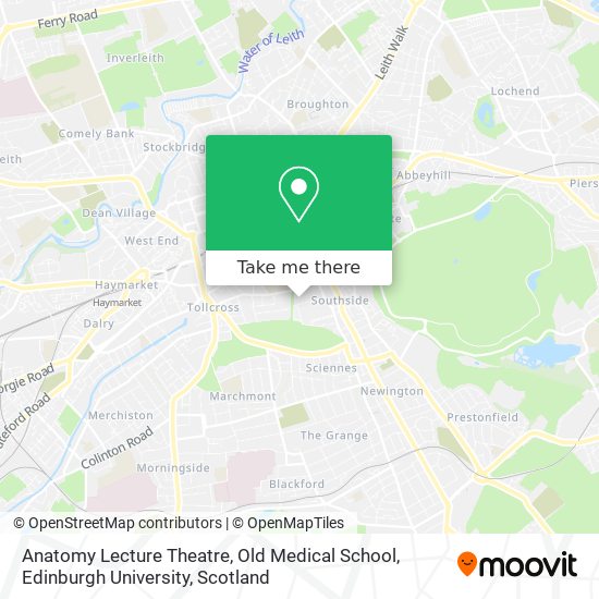 Anatomy Lecture Theatre, Old Medical School, Edinburgh University map