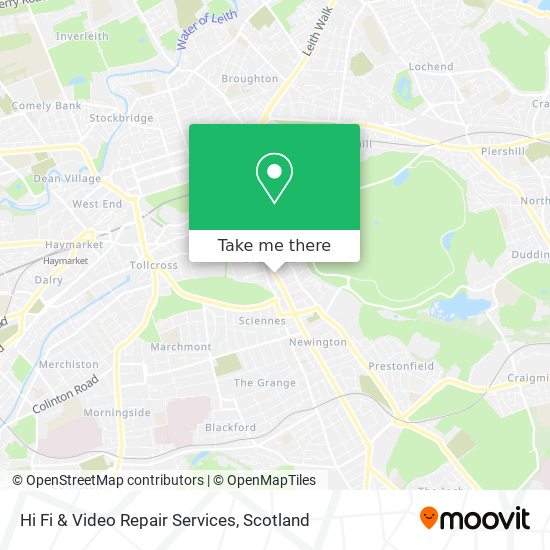 Hi Fi & Video Repair Services map