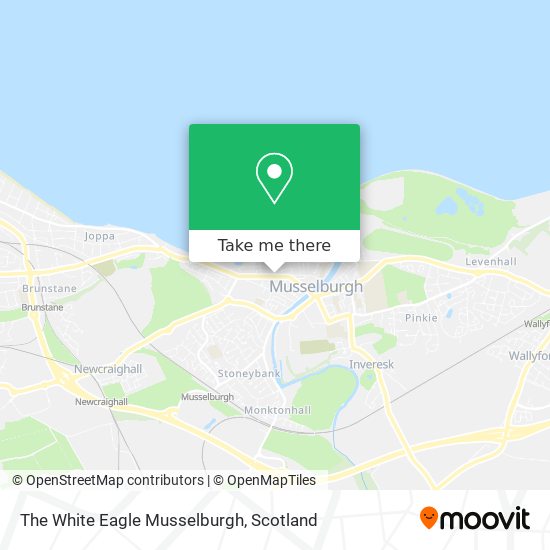 The White Eagle Musselburgh map