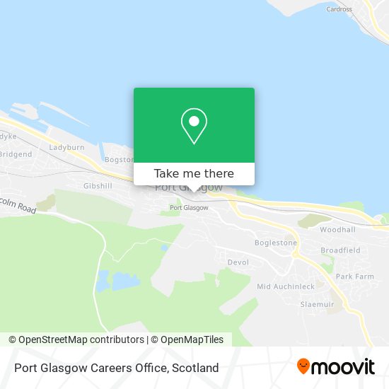 Port Glasgow Careers Office map