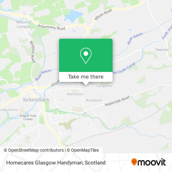 Homecares Glasgow Handyman map