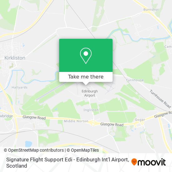 Signature Flight Support Edi - Edinburgh Int'l Airport map