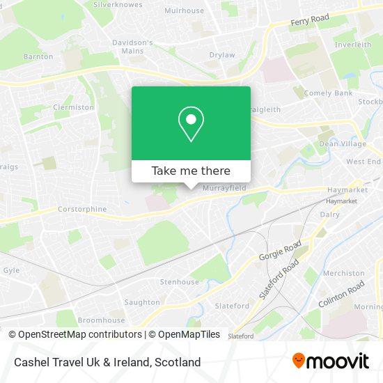 Cashel Travel Uk & Ireland map