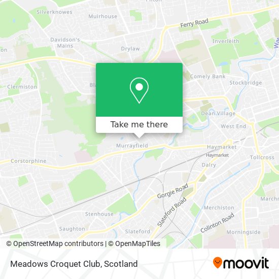 Meadows Croquet Club map