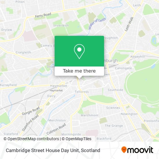 Cambridge Street House Day Unit map