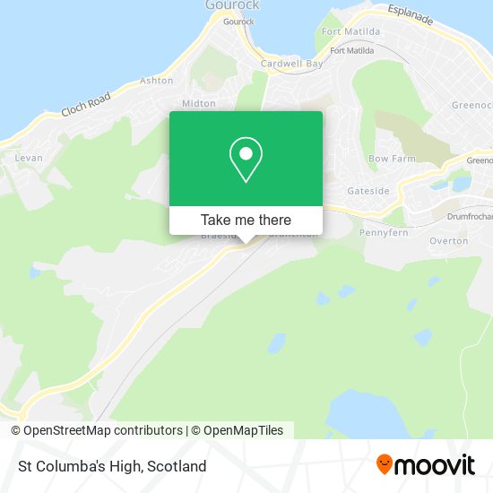 St Columba's High map