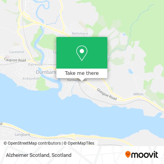 Alzheimer Scotland map