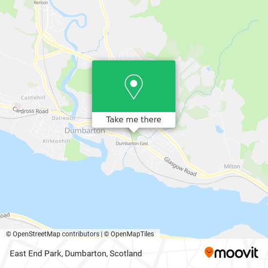 East End Park, Dumbarton map