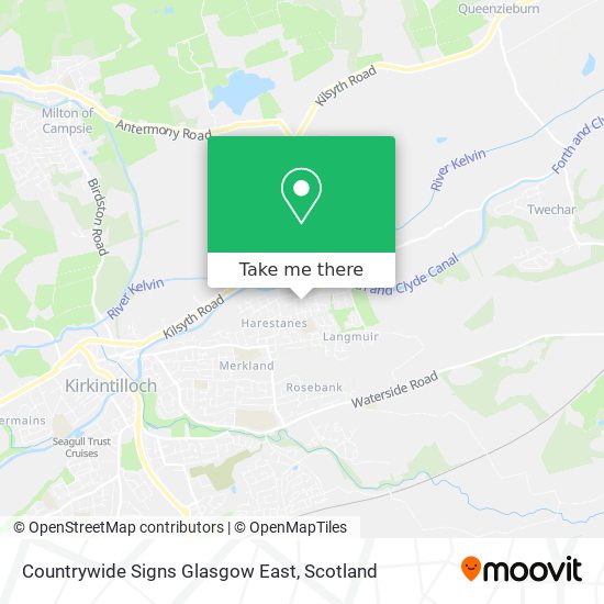 Countrywide Signs Glasgow East map