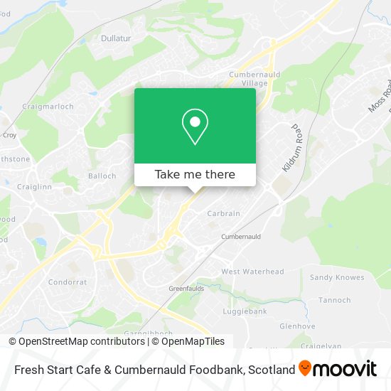 Fresh Start Cafe & Cumbernauld Foodbank map