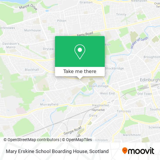 Mary Erskine School Boarding House map