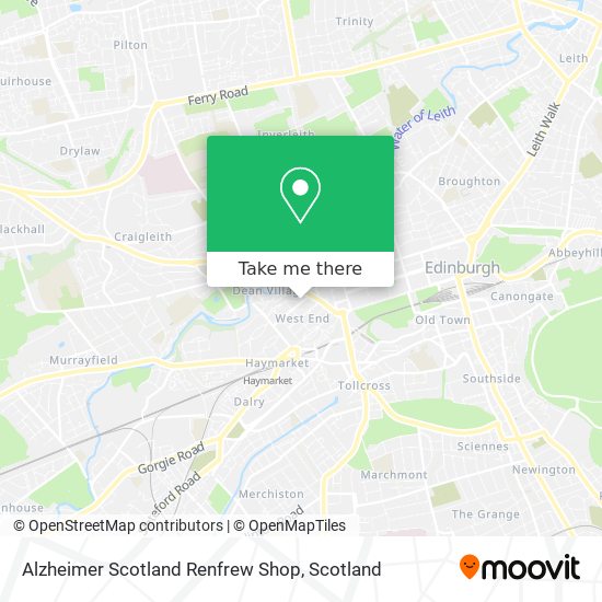Alzheimer Scotland Renfrew Shop map