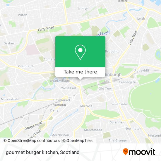 gourmet burger kitchen map