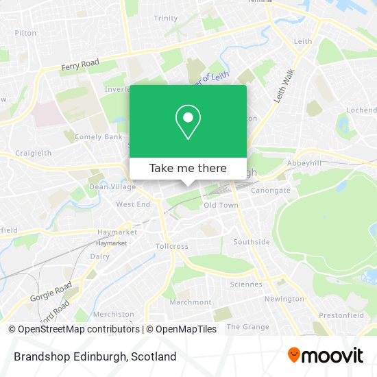 Brandshop Edinburgh map