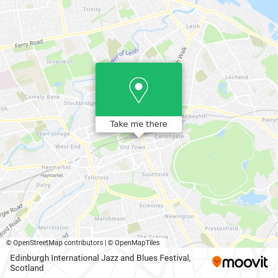 Edinburgh International Jazz and Blues Festival map