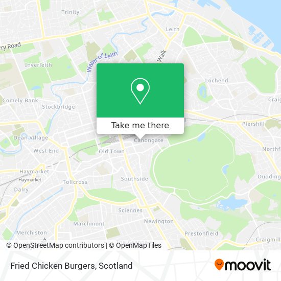 Fried Chicken Burgers map