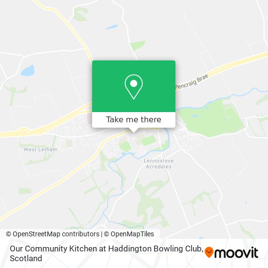 Our Community Kitchen at Haddington Bowling Club map