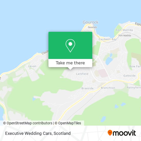 Executive Wedding Cars map