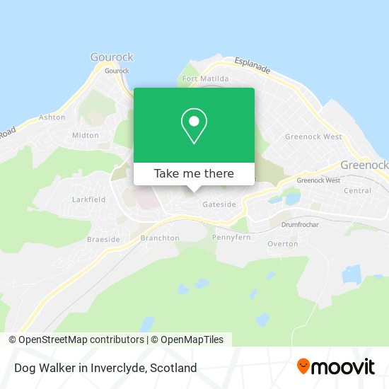 Dog Walker in Inverclyde map