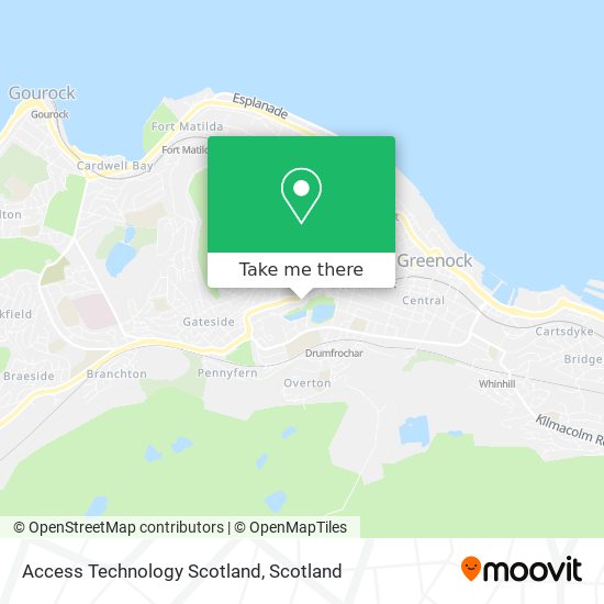 Access Technology Scotland map