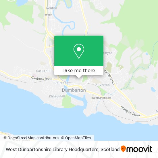 West Dunbartonshire Library Headquarters map