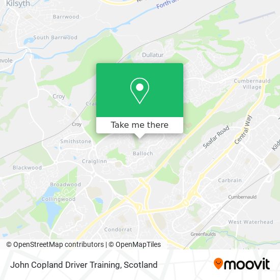 John Copland Driver Training map