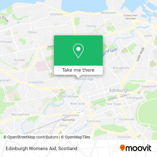 Edinburgh Womens Aid map