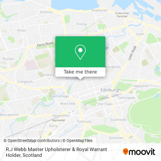 R.J Webb Master Upholsterer & Royal Warrant Holder map