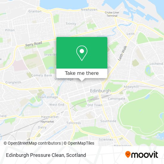 Edinburgh Pressure Clean map