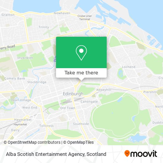 Alba Scotish Entertainment Agency map