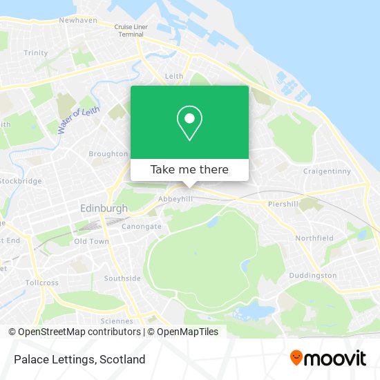 Palace Lettings map