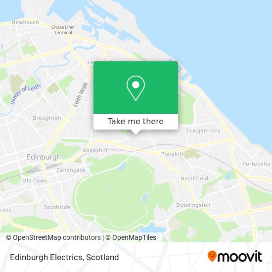 Edinburgh Electrics map