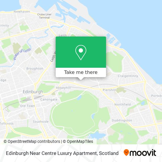 Edinburgh Near Centre Luxury Apartment map