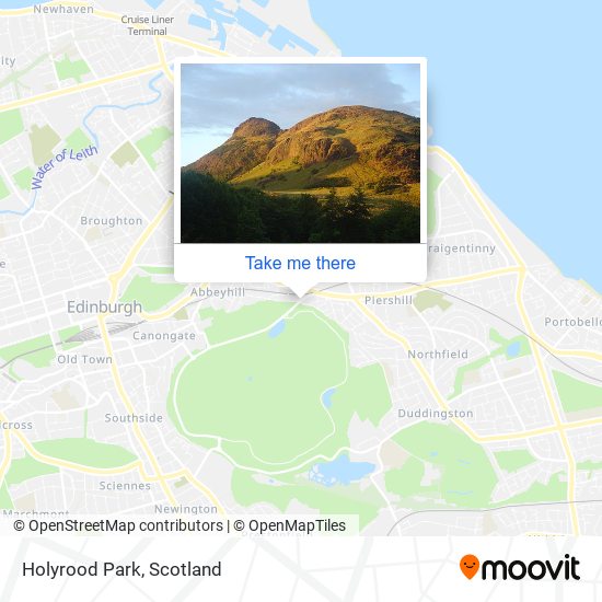 Holyrood Park map