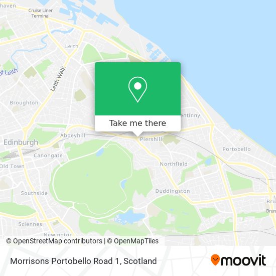 Morrisons Portobello Road 1 map