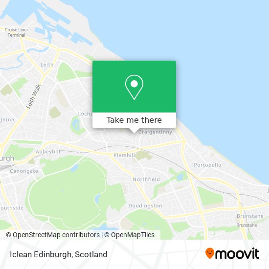 Iclean Edinburgh map