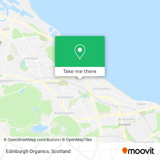 Edinburgh Organics map