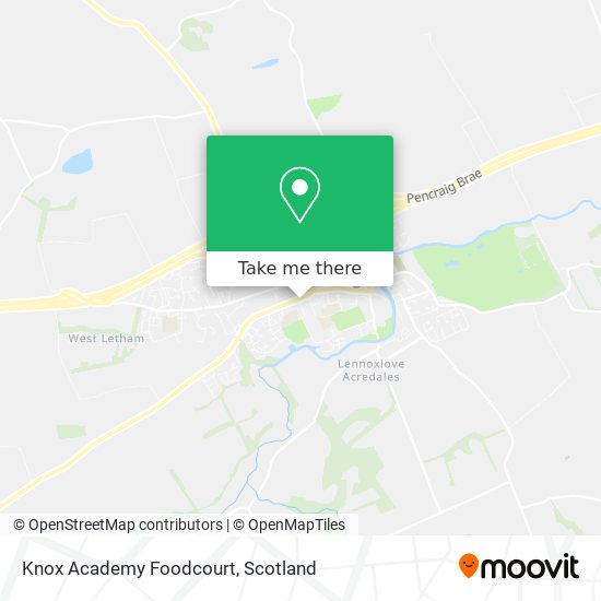 Knox Academy Foodcourt map