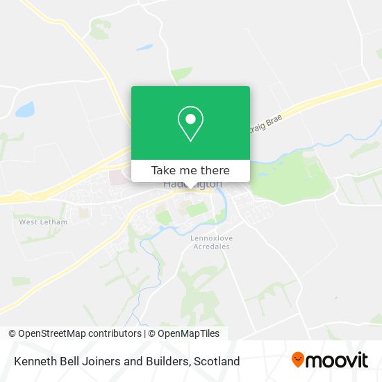 Kenneth Bell Joiners and Builders map