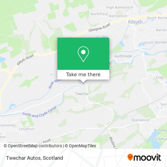 Twechar Autos map