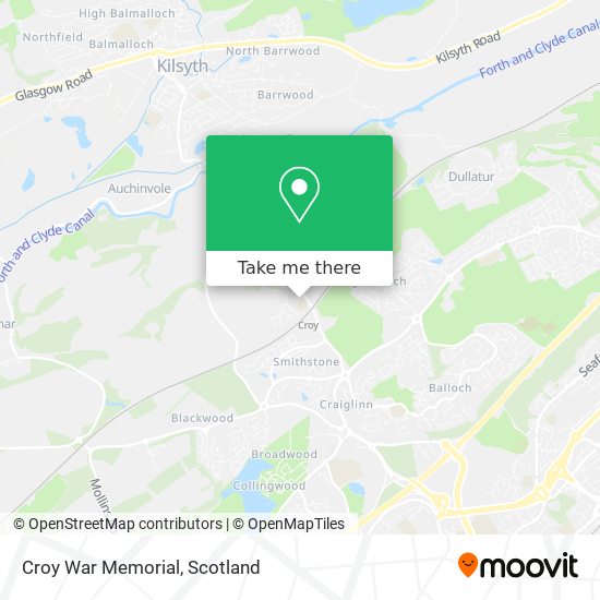 Croy War Memorial map