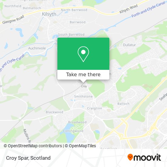 Croy Spar map