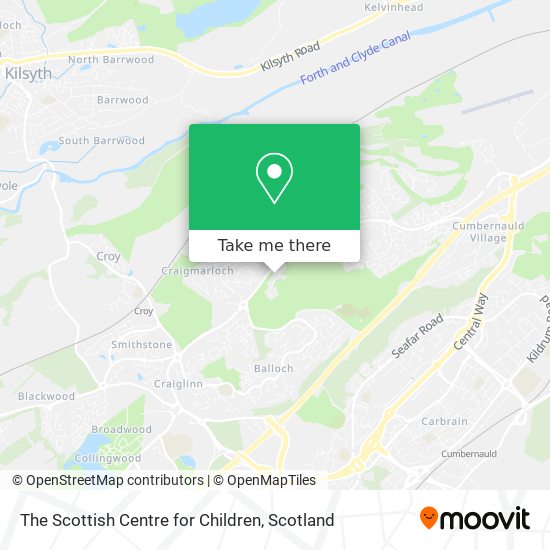 The Scottish Centre for Children map