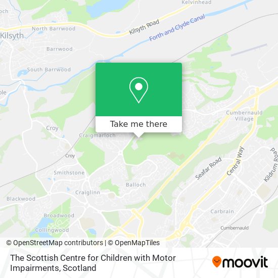 The Scottish Centre for Children with Motor Impairments map