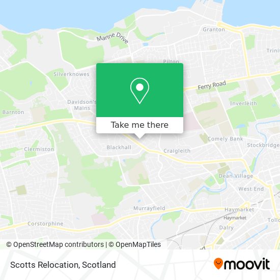 Scotts Relocation map