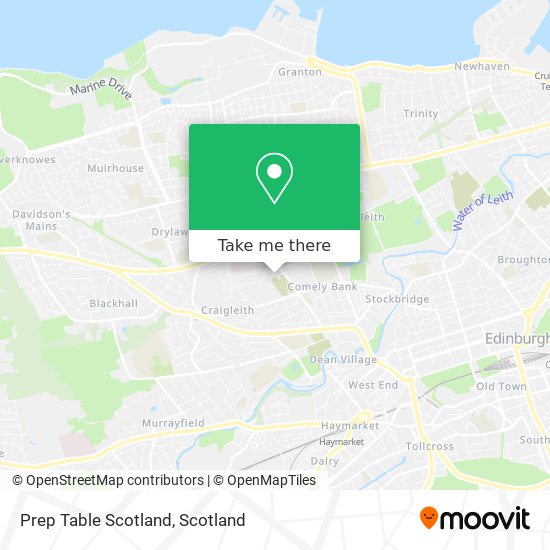 Prep Table Scotland map