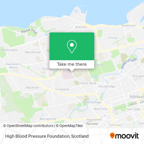 High Blood Pressure Foundation map