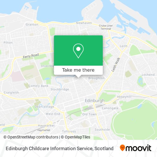 Edinburgh Childcare Information Service map