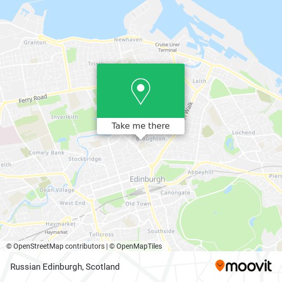 Russian Edinburgh map