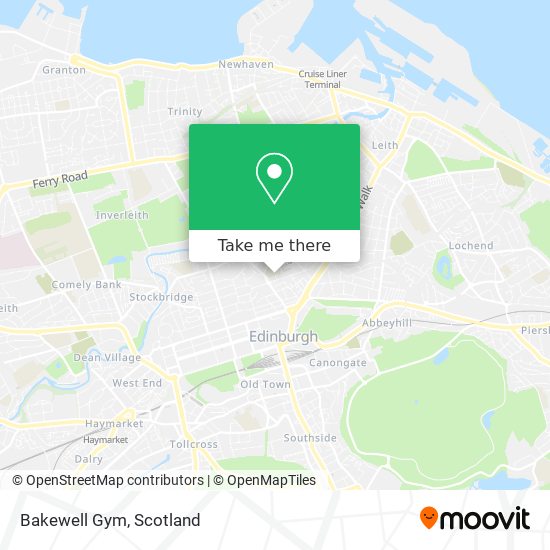 Bakewell Gym map